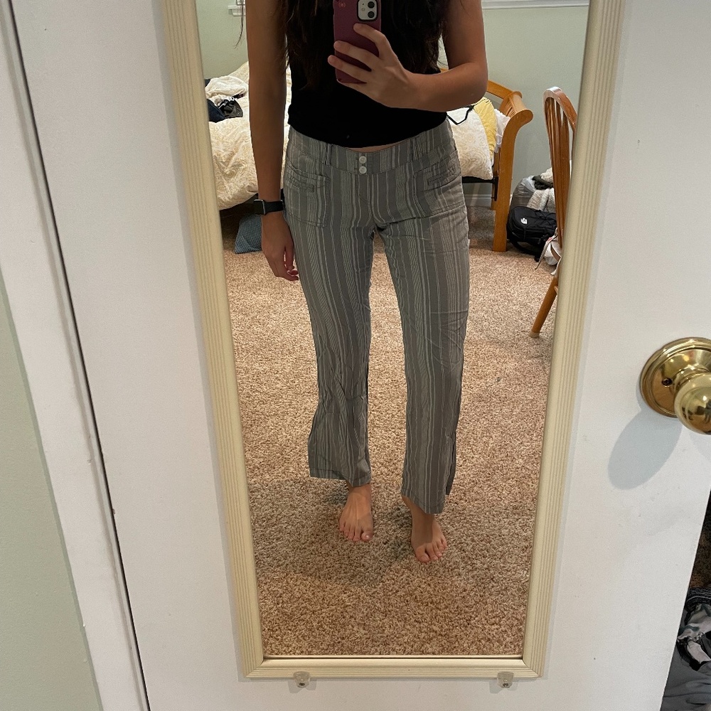 Grey linen pants
